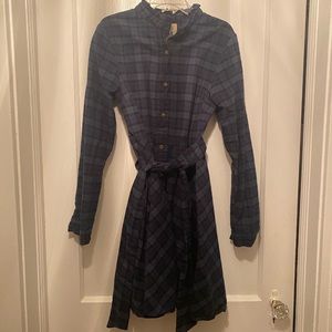 Kiel James Patrick Green Plaid Dress